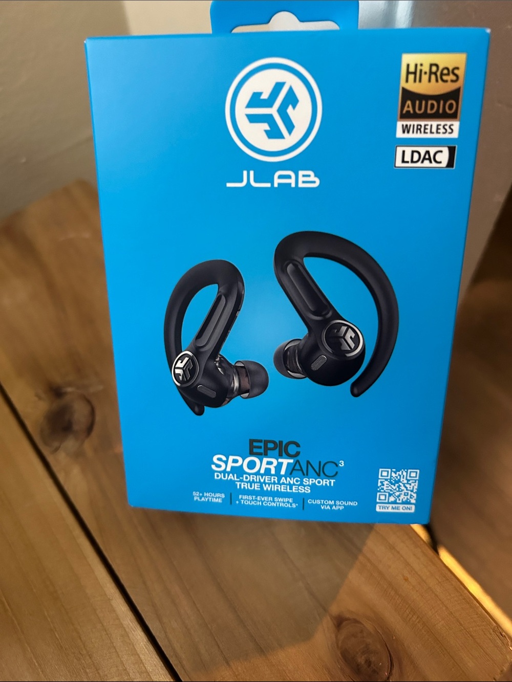JLab Epic Sport ANC3 Wireless Earbuds — Black